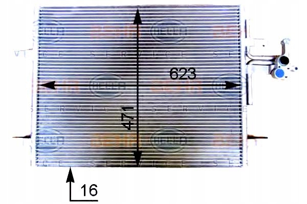 фото №2, Конденсатор радіатор кондиціонера [hella]