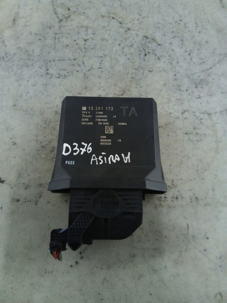 фото №1, D376 модуль keyless astra h 13261172