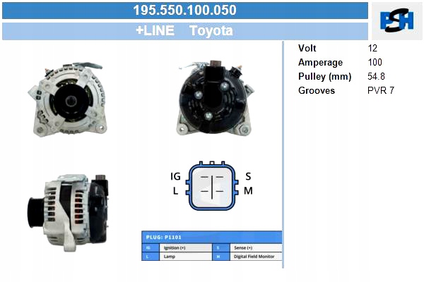 фото №6, Генератор bv psh 195.550.100.050