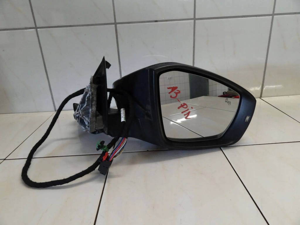 фото №1, Vw t-roc 2021 зеркало наружное правое 13 pinów ассистент поперечина движения