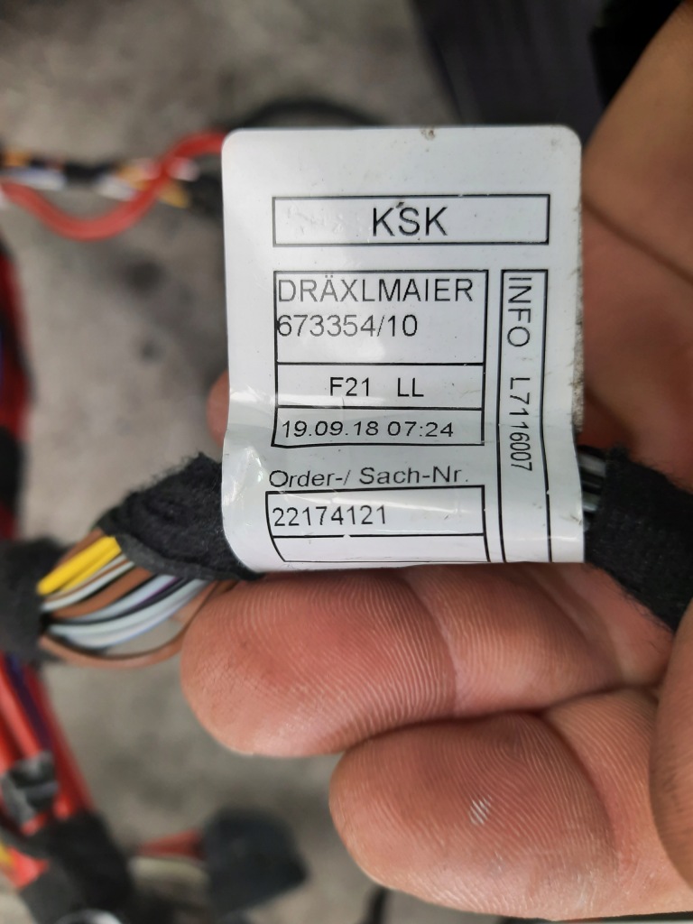 фото №12, Bmw 1 f20 f21 f22 lift 18r. жгут электропроводка комплектная