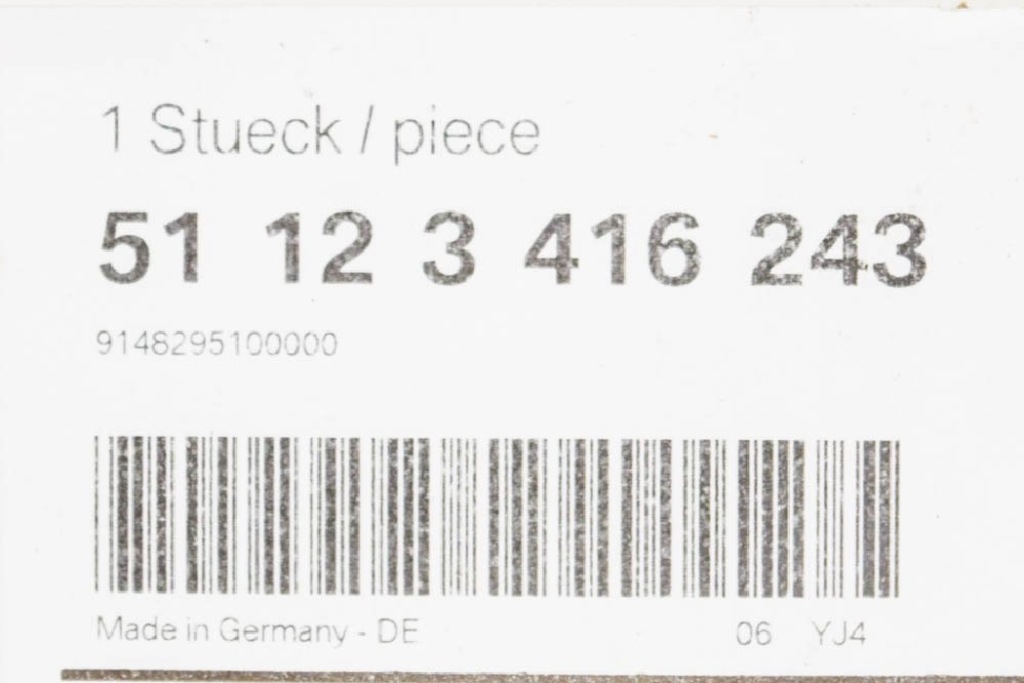 Bmw x3 e83 задній бампер захист фаркоп буксирувальний отвір 51123416243 3416243 Зі Шроту