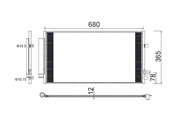 фото №1, Magneti marelli конденсатор радиатор кондиционера magneti marelli