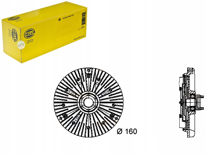 фото №1, Hella вязкостная муфта сцепление audi a4 2.5 tdi 8d2. b5