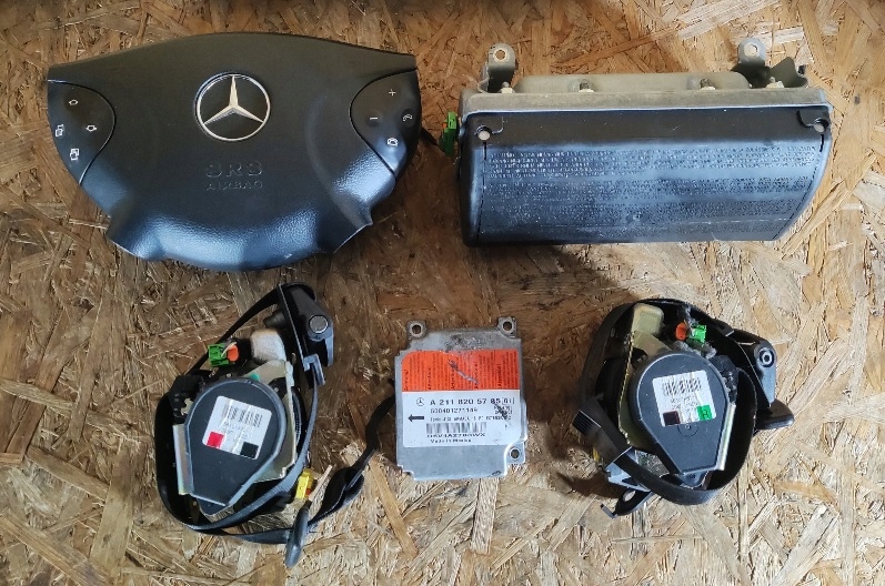 фото №1, Набор подушка безопасности подушки безопасности ремни датчик mercedes w211