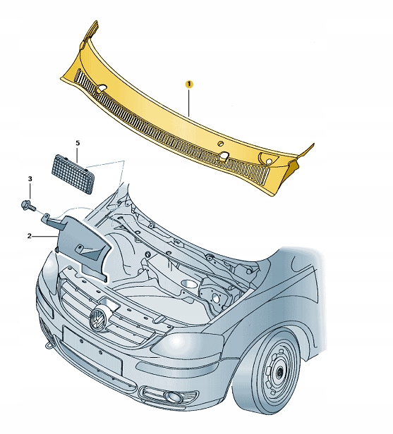 фото №1, Жабо отражатель wody vw fox aso