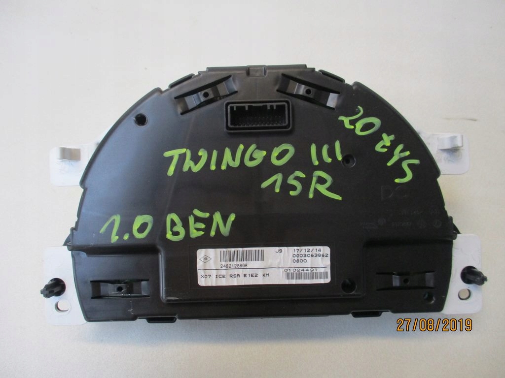 фото №2, Лічильник 20 tyś. km renault twingo iii 1.0