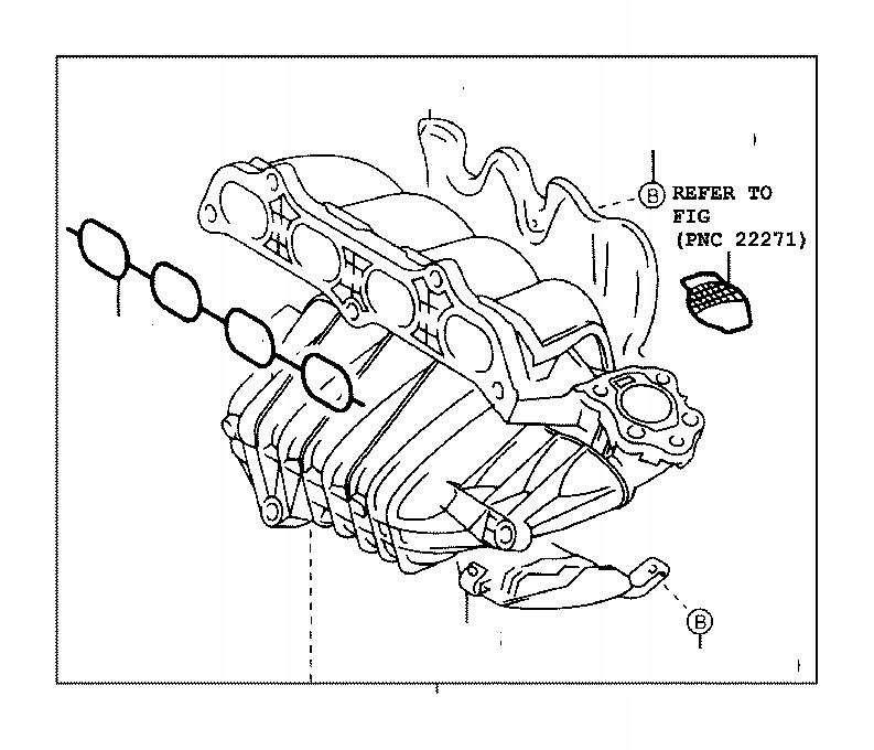 фото №10, Прокладка всмоктувальна jp toyota scion xb matrix camry rav4 оригінальний