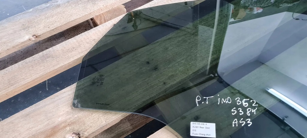 фото №6, S3 8y a3 стекло кузовная дверь правая правый задняя as3 20r sedan 8y5845206a