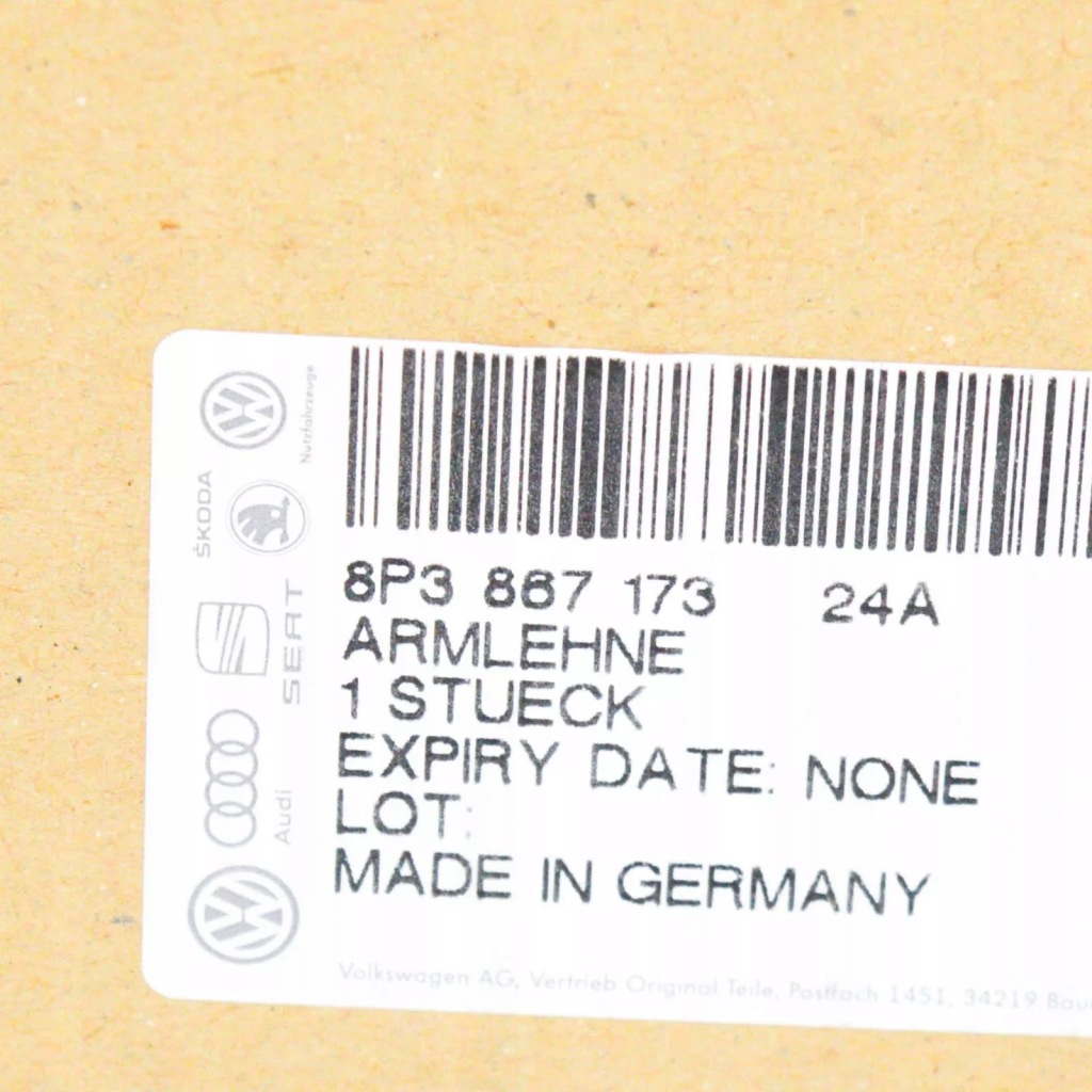 Купить Audi a3 8p подлокотник дверь левых 8p386717324a 2009