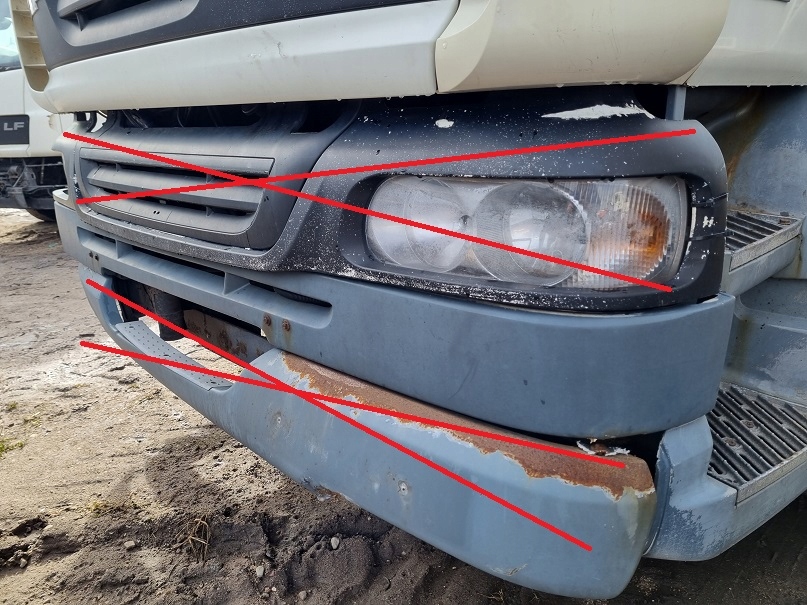 фото №1, Бампер pas передній молдинг бампера daf 55 lf 19,5