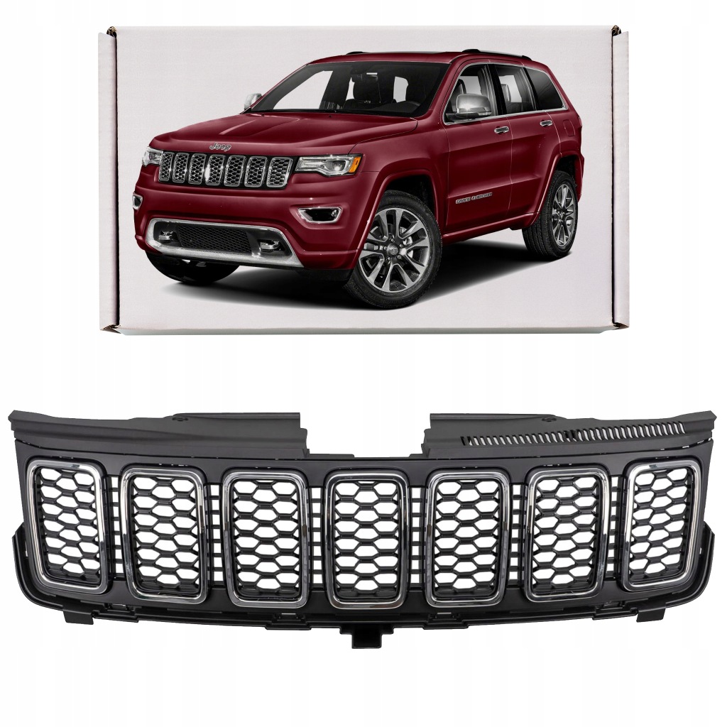 фото №1, Jeep grand cherokee iv wk2 2017-2021 решётка радиатора передний хром 68258419ab