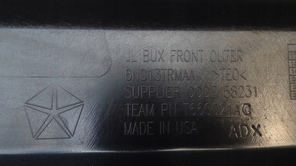 фото №16, Jeep wrangler 2018- бампер передний 6nc13trmaa