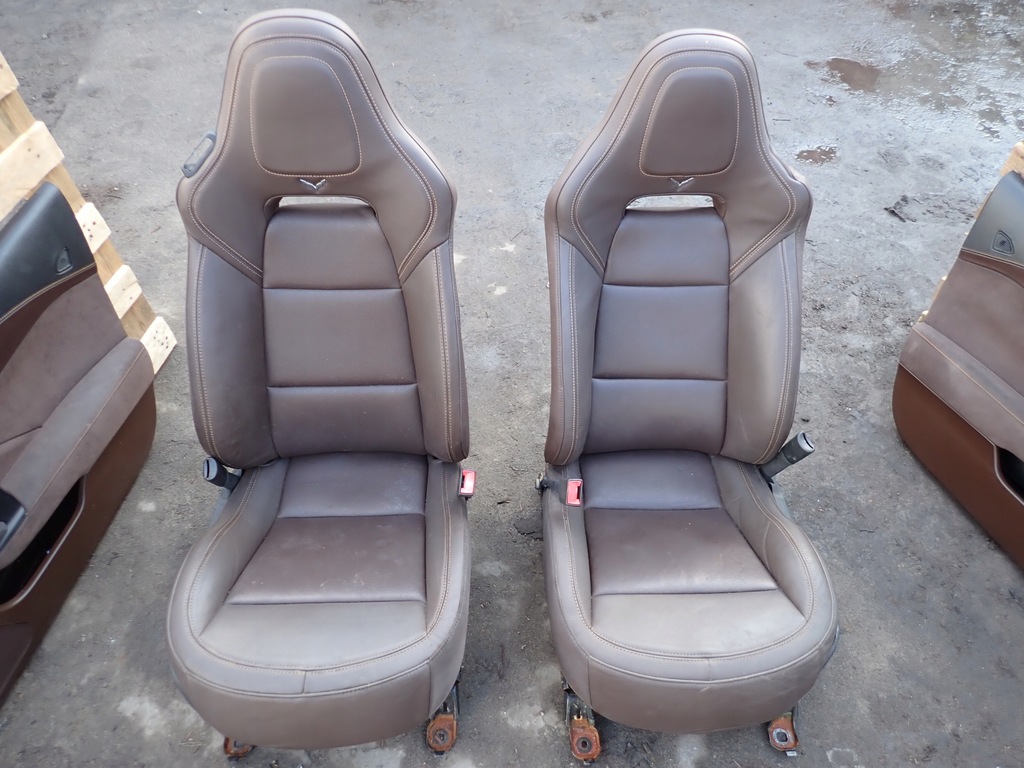 фото №7, Оббивка сидіння з обшивки дверей kpl chevrolet corvette c7 2014-