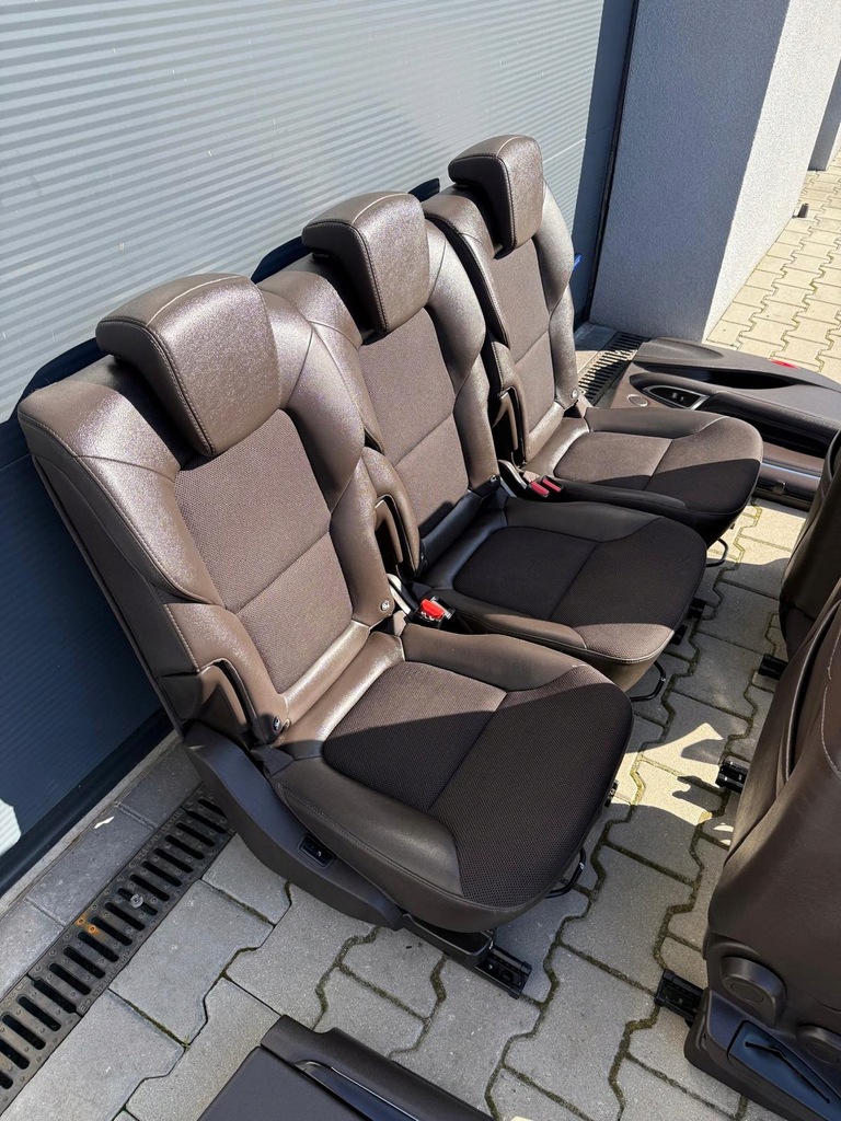 фото №8, Renault espace v комплект сидений 5 человек коричневая полукожа подогрев перед задняя