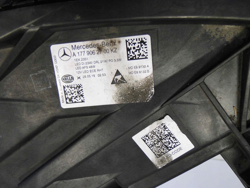 фото №11, Mercedes a klasa w177 177 лампа ліва led high perf