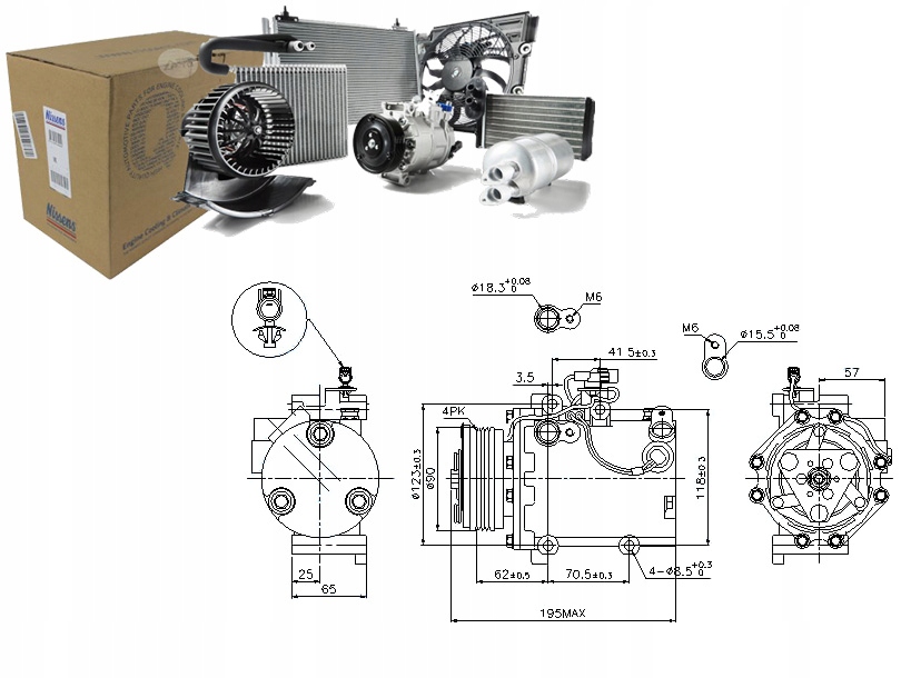 фото №1, Компресор компресор кондиціонера [nissens]