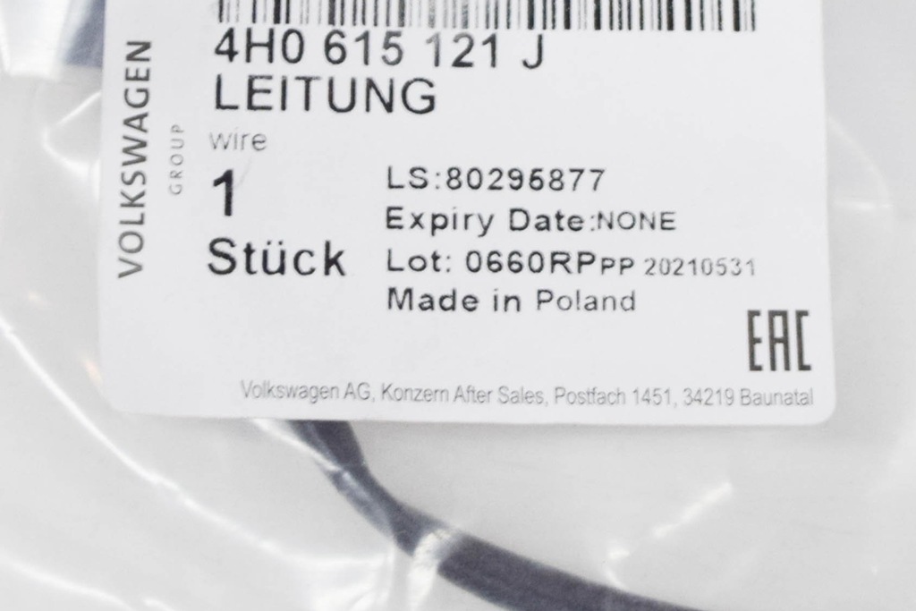 фото №6, Audi a8 d4 датчик зносу гальмівних колодок гальмівних передніх 4h0615121j