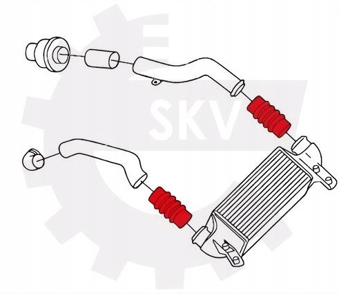 Шланг труба інтеркулер ford transit 1.8tdci Оригінал