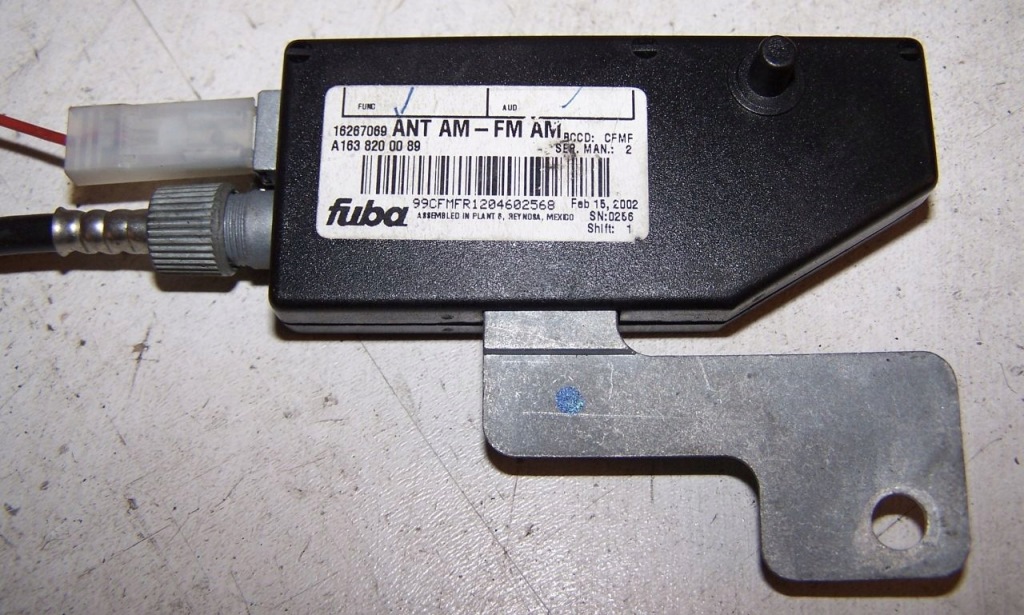 фото №1, Модуль антенны mercedes ml w163 1638200089