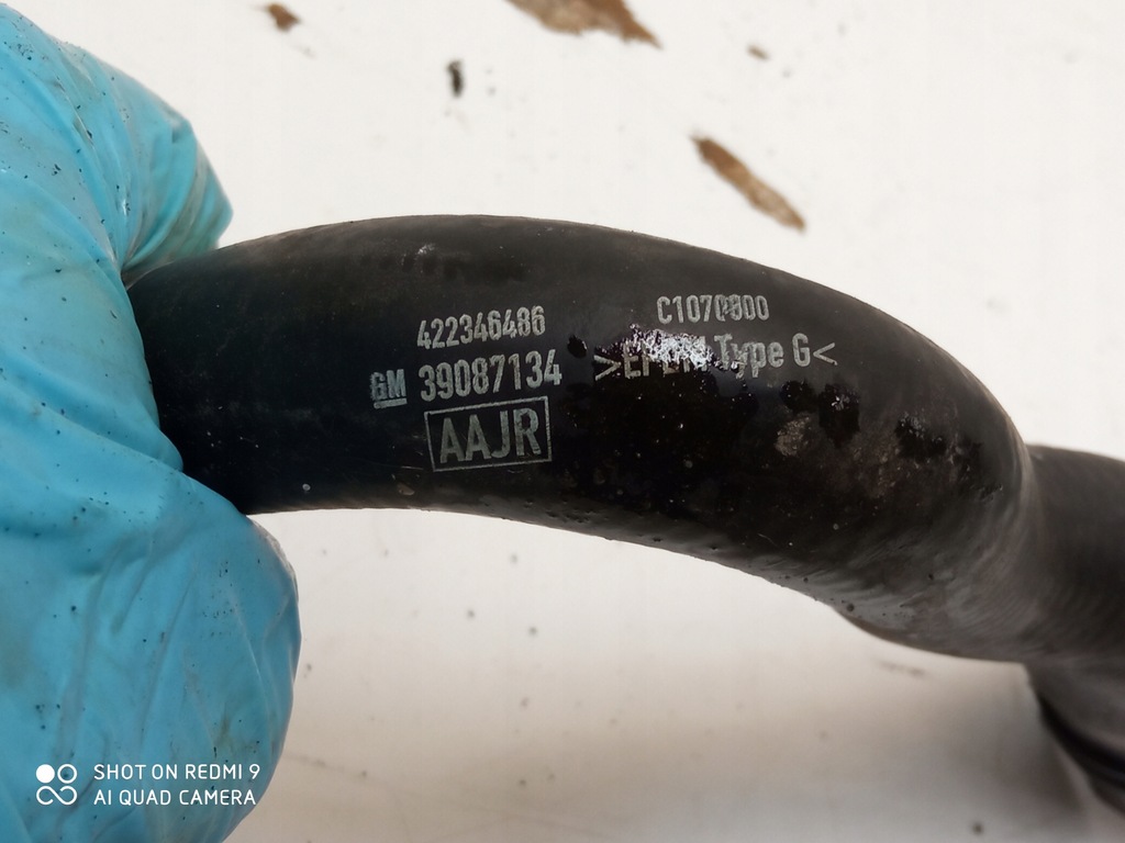 фото №2, Insignia b труба waz шланг wody 39087134 2.0cdti