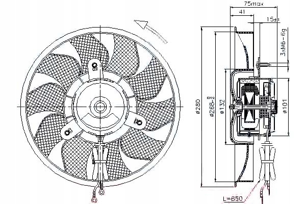 фото №1, Nissens 85548 вентилятор, охлаждение двигателя