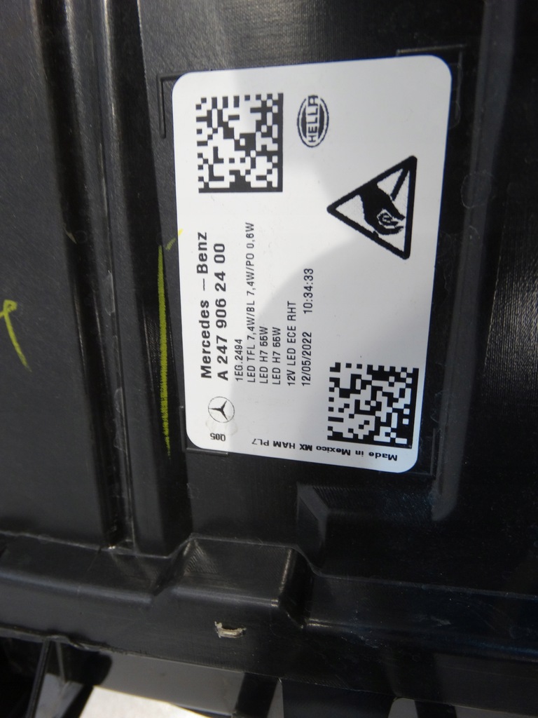 фото №6, Mercedes glb 247 x247 лампа передняя правая h7