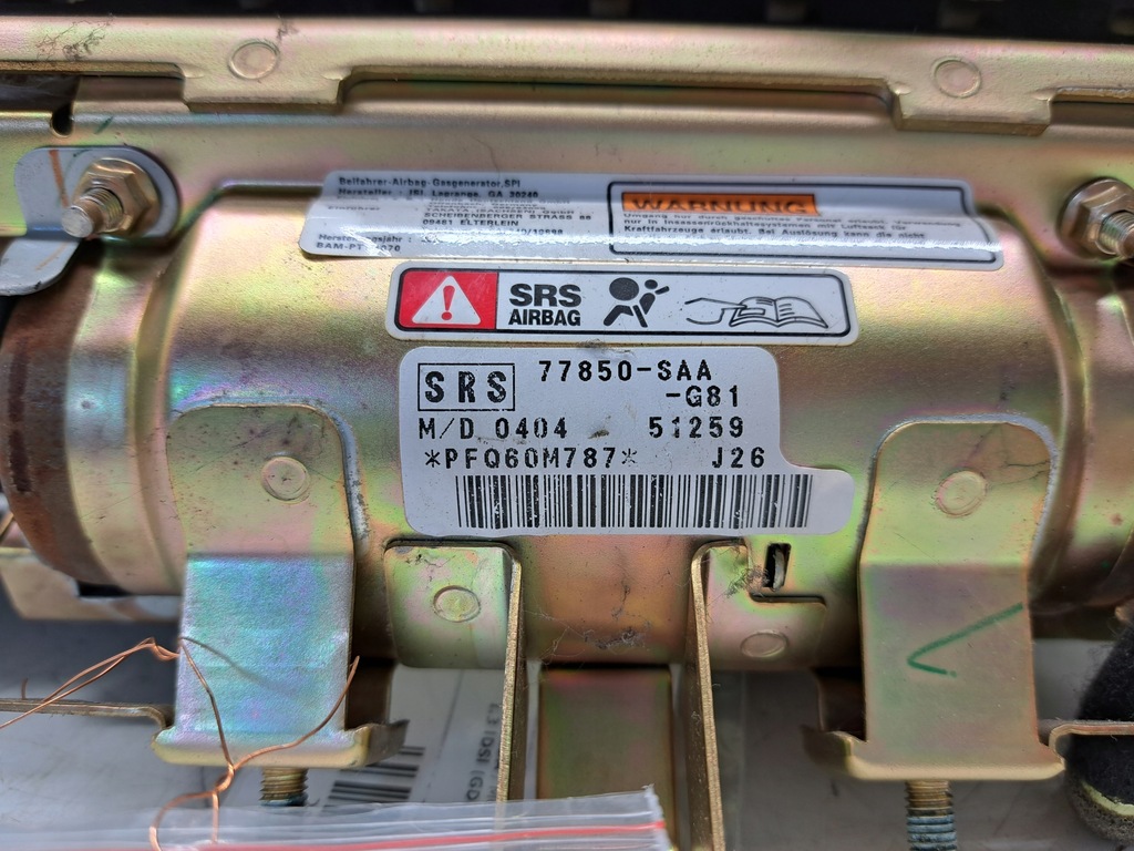 фото №3, Подушка подушка безпеки пасажира honda jazz ii 01-08