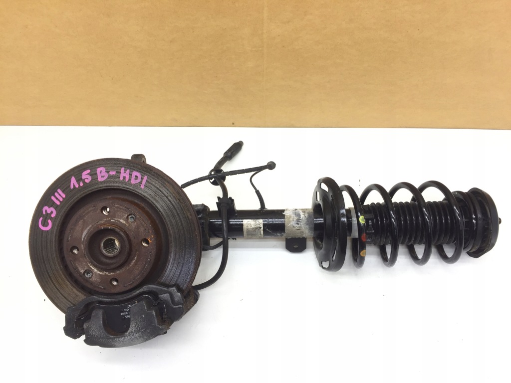 фото №1, Citroen c3 iii амортизационная стойка mcperson амортизатор поворотный кулак правая p55