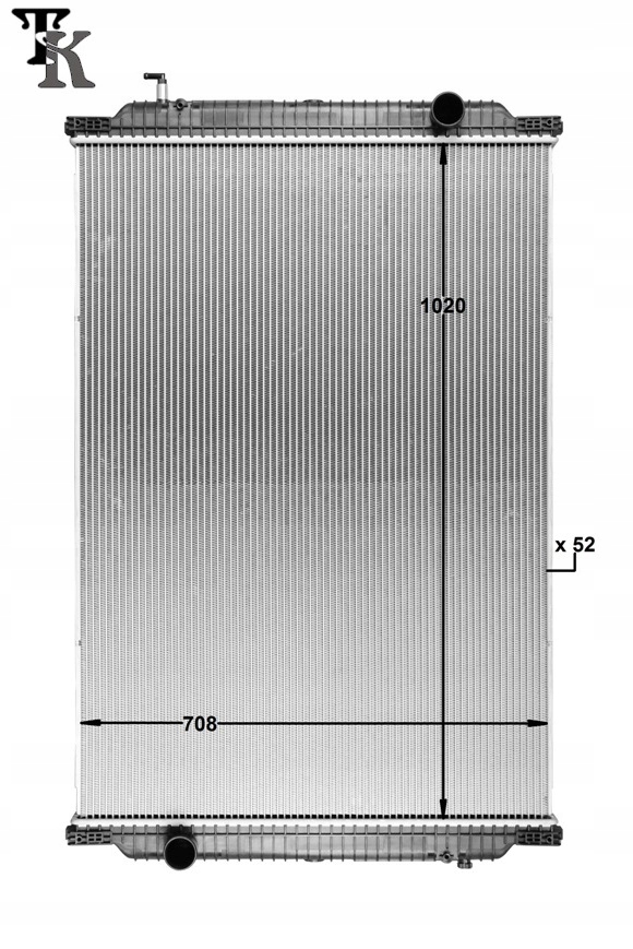 фото №2, Радіатор води bez рами man/neoplan 81061016529