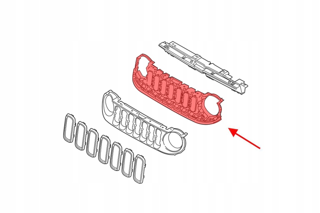фото №5, Jeep renegade i bu 2018-2022 po faceliftingu підсилювач решітка 6vn04lxhaa