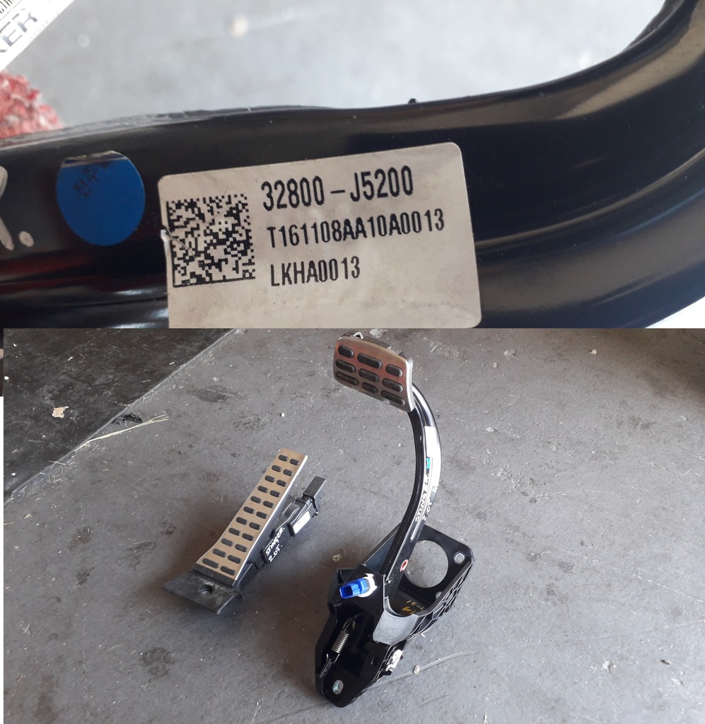 фото №1, Kia stinger 2017- 2.0t педаль газу гальма накладки