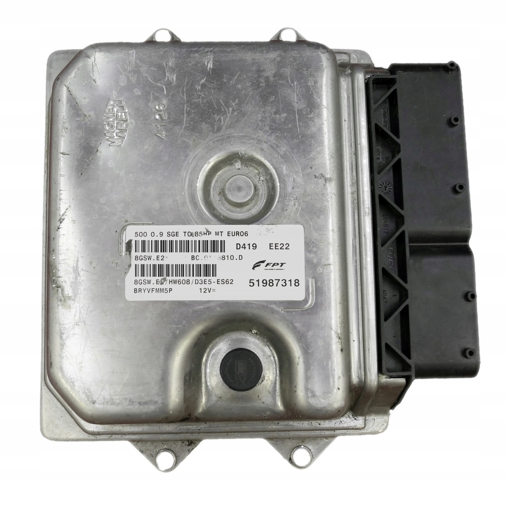 фото №1, Блок управления fiat 500 0.9 51987318 8gsw.e2 программирование