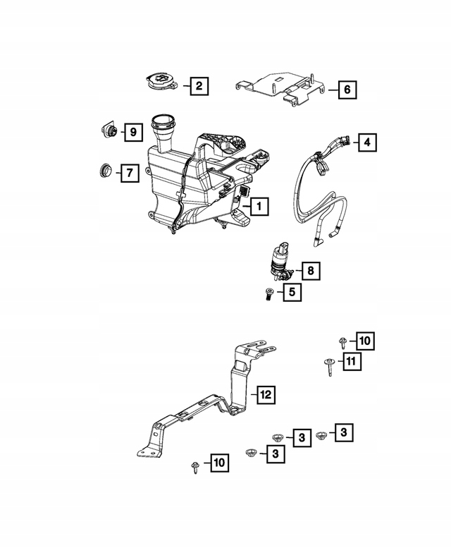 фото №7, Бак na жидкость do омывателя jeep wrangler 68444813ab
