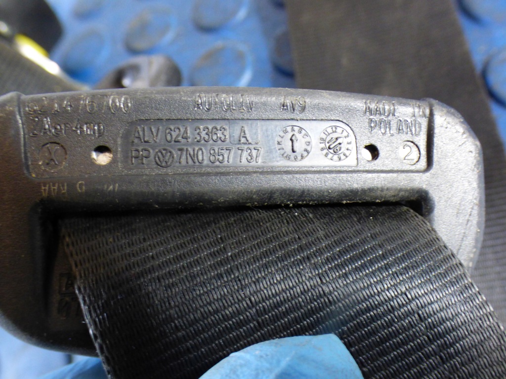 фото №5, Pas безопасности правый перед 7n0857737 skoda rapid