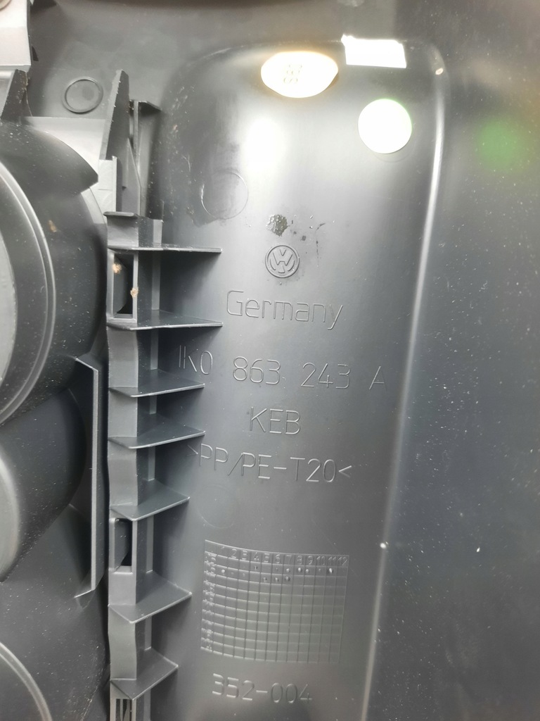 фото №8, Тунель середній vw golf v 1k0863243a