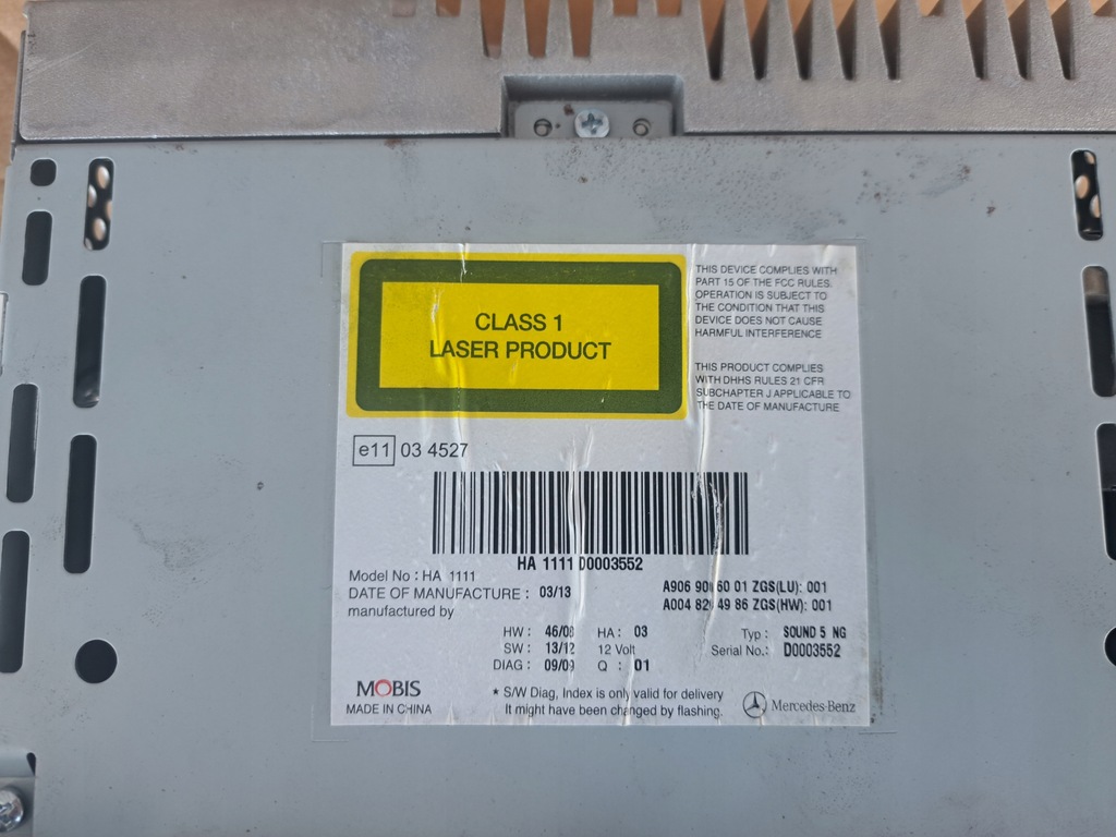 фото №5, Mercedes sprinter 906 rok 2013 автомагнитола a9069006001