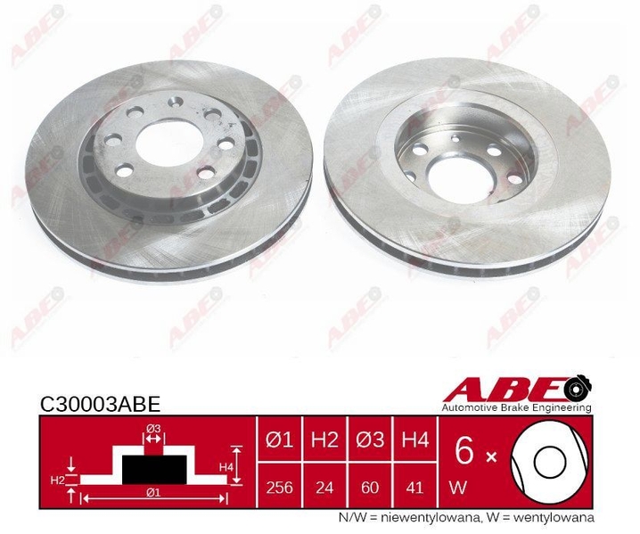 фото №1, Диск тормозная abe c30003abe