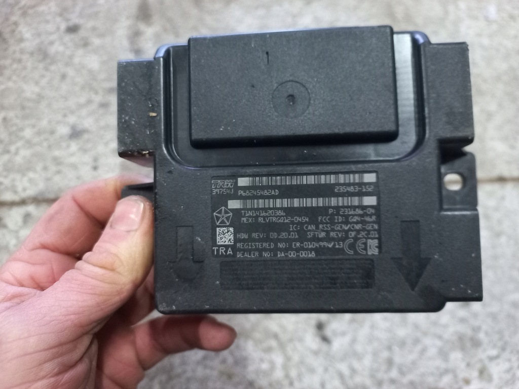 фото №2, Dodge ram 09- модуль keyless 68245482ad usa