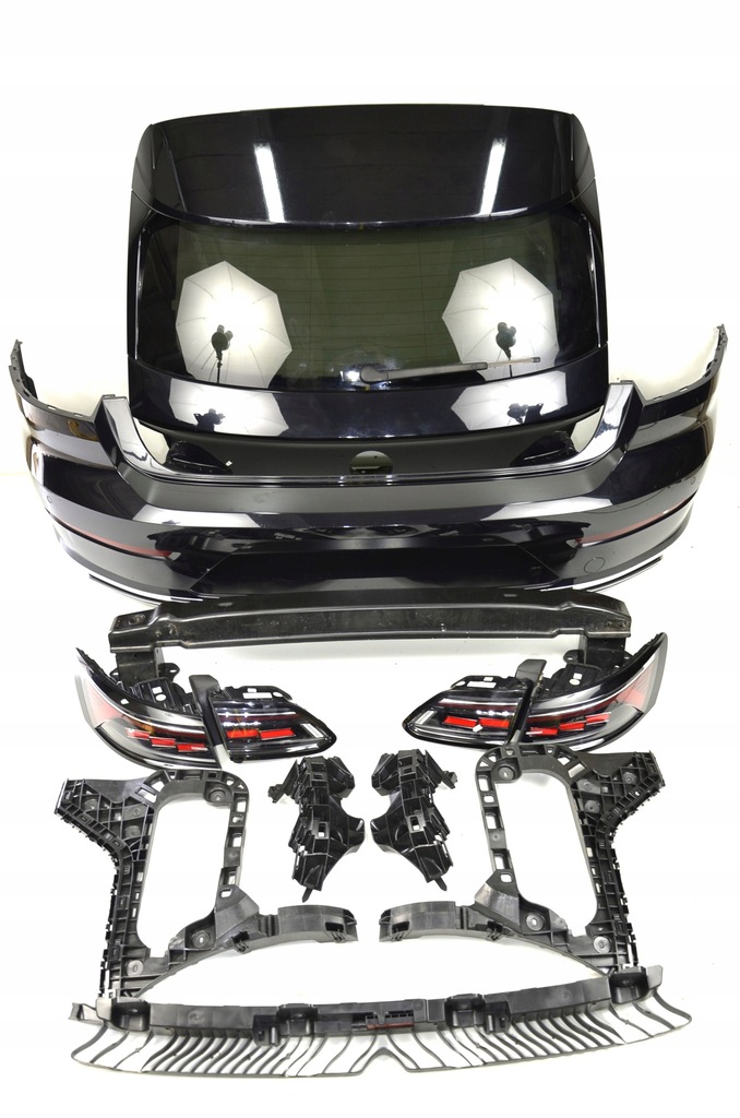 фото №1, Vw arteon fl r-line shooting brake крышка багажника задняя бампер чёрный lc9x