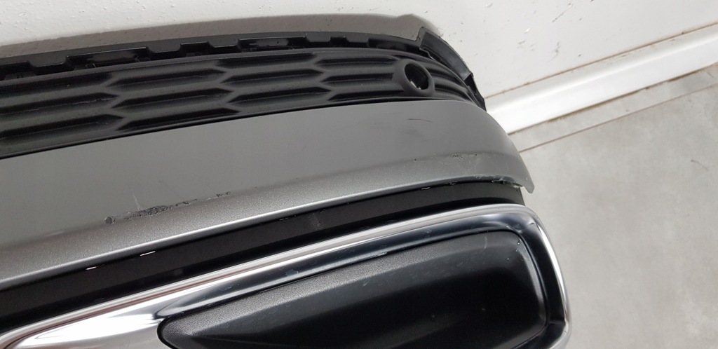 Audi q7 4m0 s-line lift 19- спойлер бампер задняя Оригинал