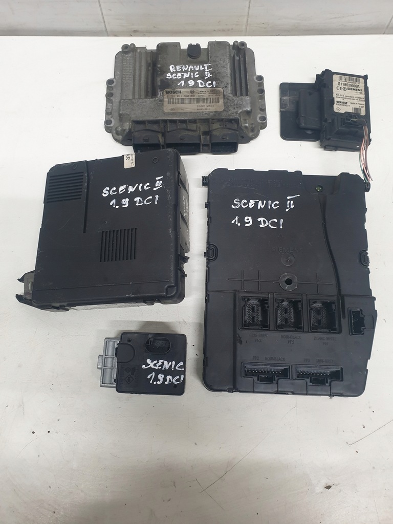 фото №1, Блок управления набор стартовый renault scenic ii 1.9 dci 0281011390