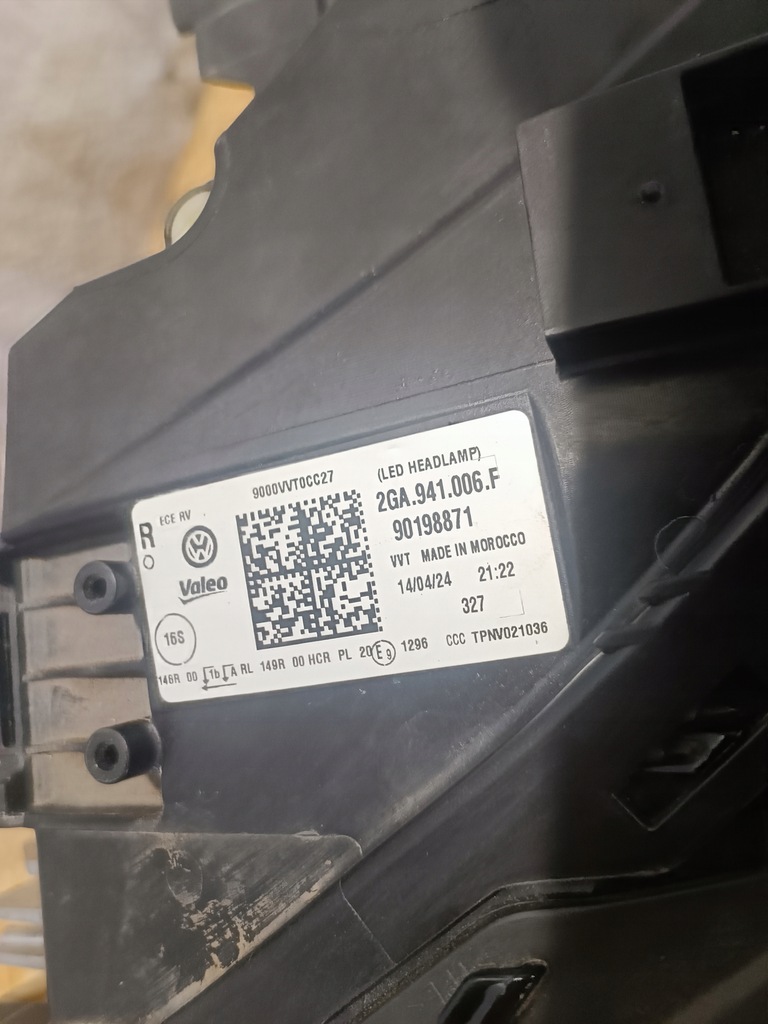 фото №5, Лампа правая правый перед передняя vw t-roc lift full led 2022- 2ga941006f