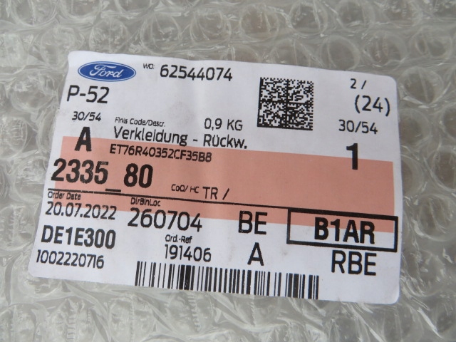 фото №6, Ford transit tourneo защита багажника et76-r40352