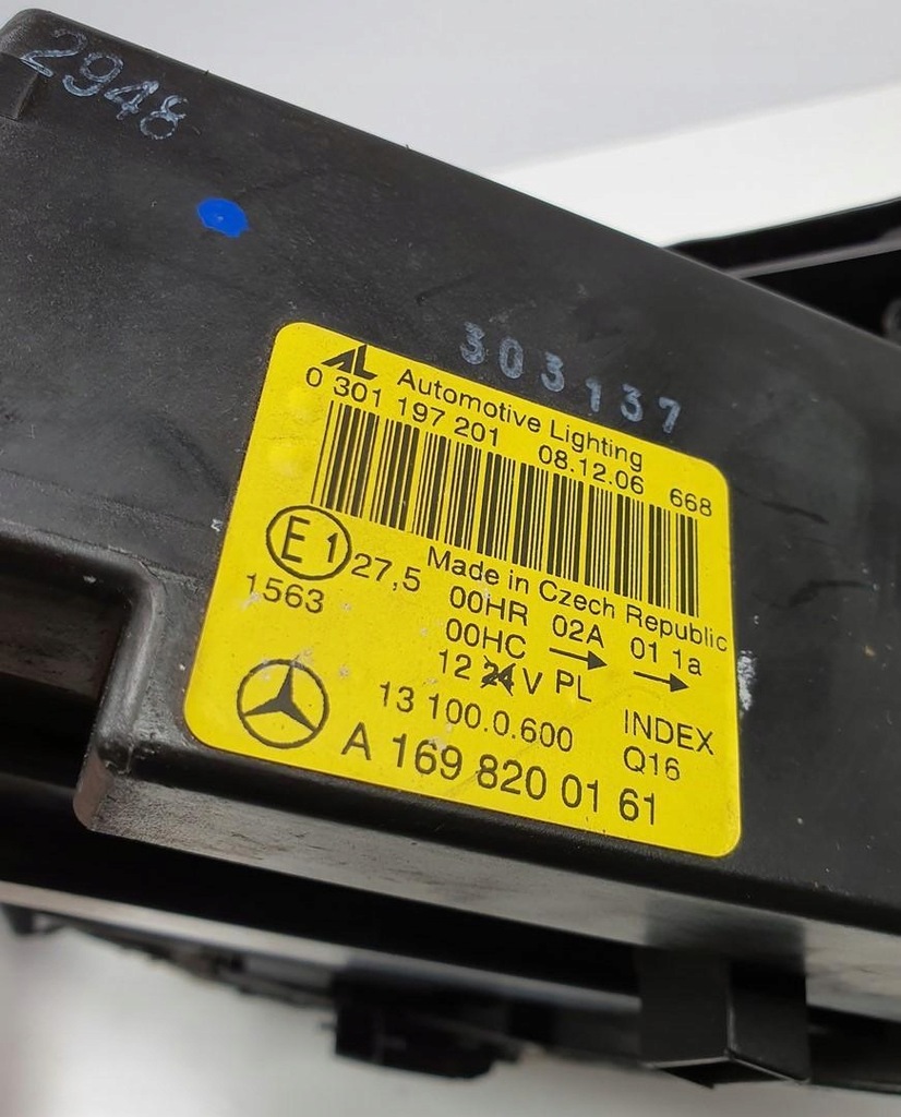 фото №13, Лампа ліва передня перед mercedes w169 europa