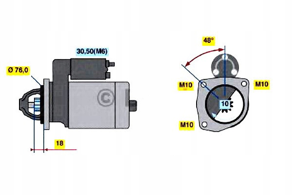 Стартер ford focus 00- bosch Ціна