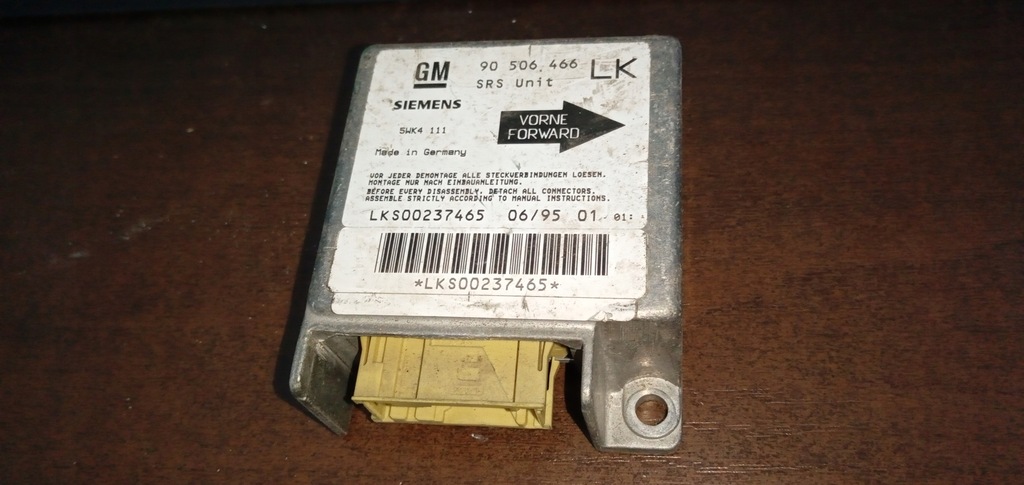 фото №1, Opel vectra a модуль датчик подушка безопасности 90506466