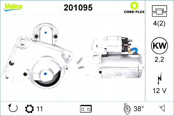 фото №1, Стартер valeo 201095