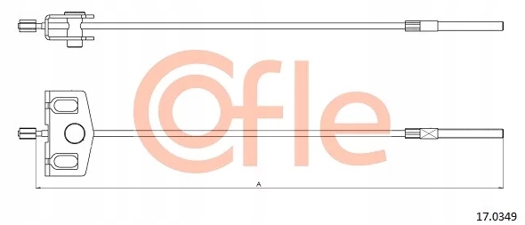 Купить Трос h-ca передняя 17.0349/cof 17.0349