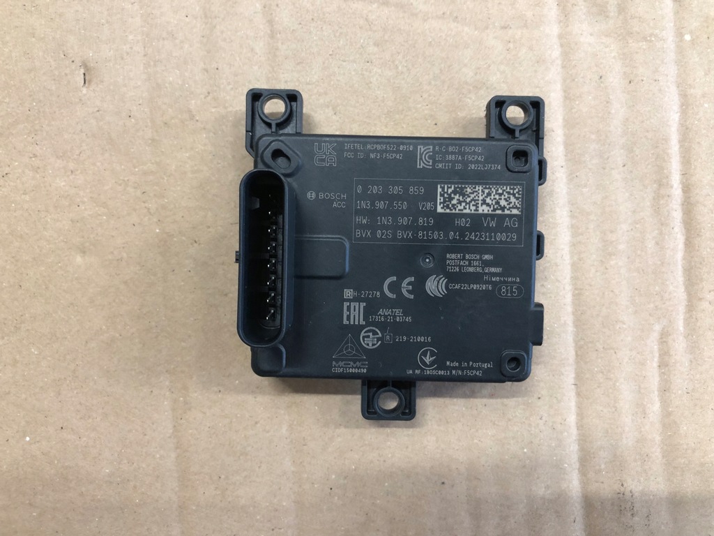 фото №1, !радар датчик volkswagen 1n3907550!